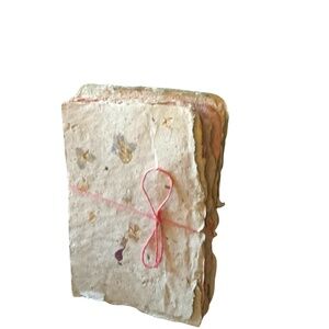 10 Assorted Handmade Recycled Paper Sheets – Eco-Friendly, Deckled Edges, 5x7 In